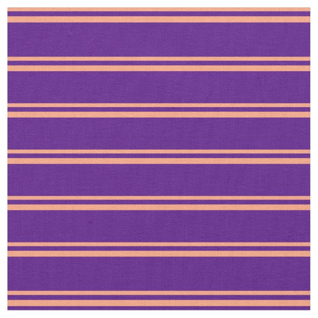 Light Salmon & Indigo Colored Pattern Fabric (Close Up)