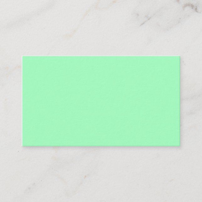  Light Sea-Foam (solid color)  Business Card (Front)