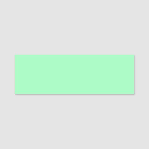  Light Sea_Foam solid color  Name Tag