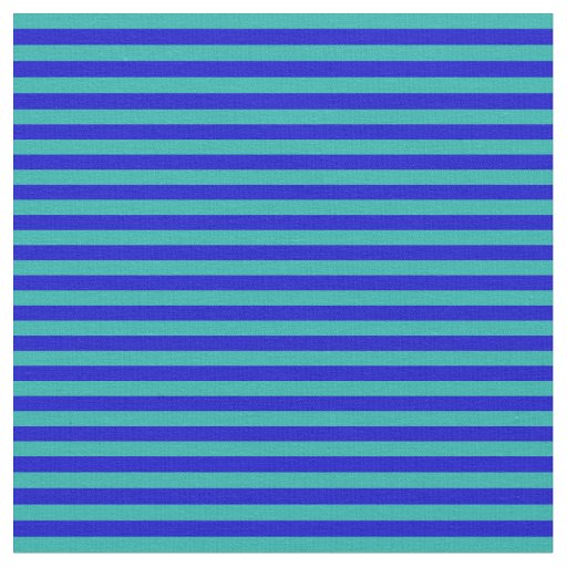 Light Sea Green and Blue Stripes Pattern Fabric