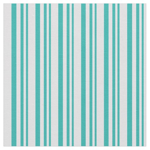 Light Sea Green and Lavender Pattern of Stripes Fabric