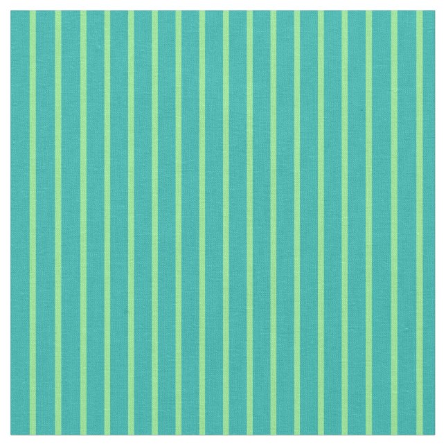 Light Sea Green and Light Green Lines Fabric (Close Up)
