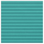 [ Thumbnail: Light Sea Green and Teal Colored Striped Pattern Fabric ]