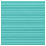 [ Thumbnail: Light Sea Green and Turquoise Colored Stripes Fabric ]