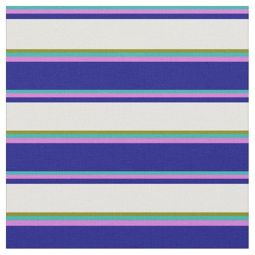 Light Sea Green, Orchid, Blue, Light Cyan & Green Fabric