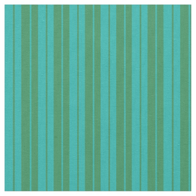 Light Sea Green & Sea Green Striped/Lined Pattern Fabric (Close Up)