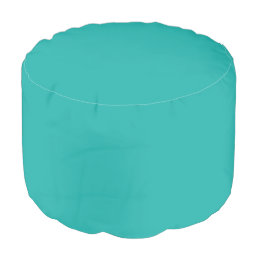 Light Sea Green Solid Color Pouf