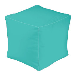 Light Sea Green Solid Color Pouf