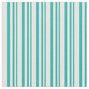 Light Sea Green & White Striped/Lined Pattern Fabric