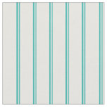 [ Thumbnail: Light Sea Green & White Striped Pattern Fabric ]