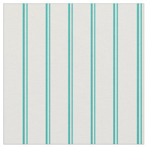 Light Sea Green & White Striped Pattern Fabric