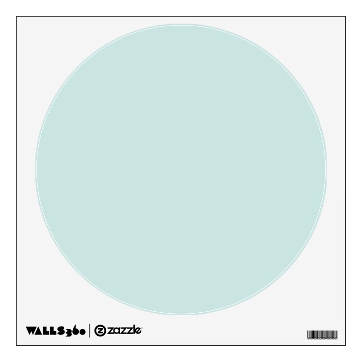 Light Seafoam Blue Green Color Trend Sea Foam Wall Sticker Zazzle
