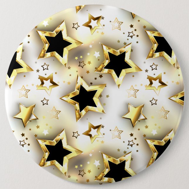 Light seamless with gold stars button (Front)
