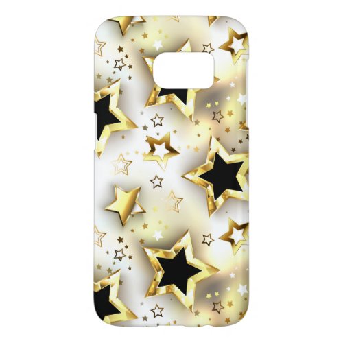 Light seamless with gold stars samsung galaxy s7 case