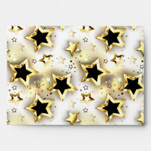 Light seamless with gold stars envelope