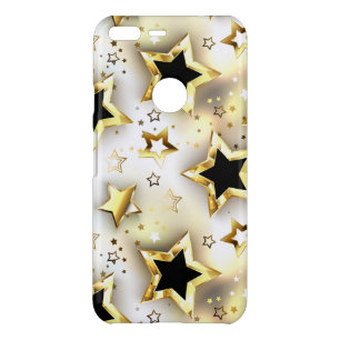 Light seamless with gold stars uncommon google pixel XL case