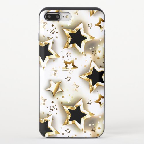 Light seamless with gold stars iPhone 87 plus slider case