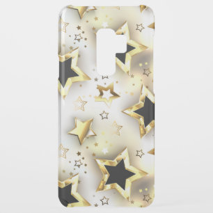 Light seamless with gold stars uncommon samsung galaxy s9 plus case