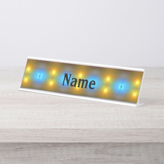Light & Shade Desk Name Plate (Front)