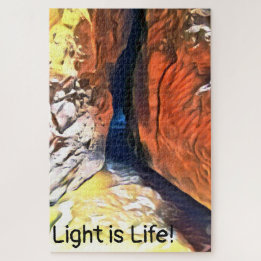 Light & Shadow Beach Cave Connecting to Sea Jigsaw Puzzle