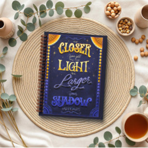 Light & Shadow Inspirational Spiral Notebook
