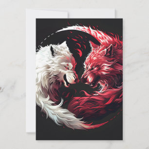 Light Shadow Wolf Spirit Animal Fantasy Announcement
