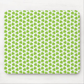 Light Shamrocks White Mouse Pad
