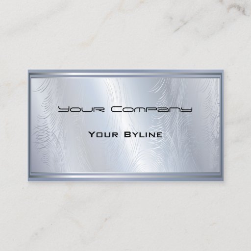 Customizable Light  Silver Textured  Business Card
