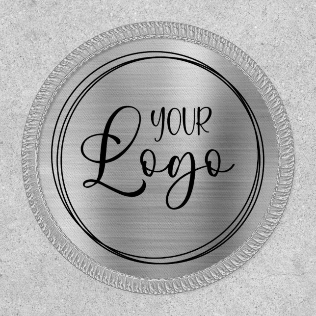 Light Silver Foil Business Logo Patch (Front)