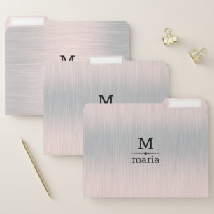 Light silver-gray brushed aluminum texture file folder