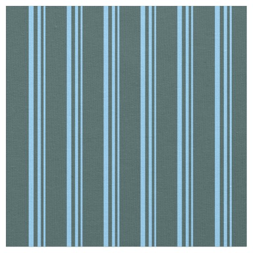 Light Sky Blue and Dark Slate Gray Lines Fabric