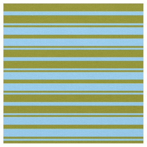 Light Sky Blue and Green Lined/Striped Pattern Fabric