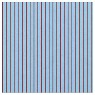 Light Sky Blue and Maroon Lined Pattern Fabric