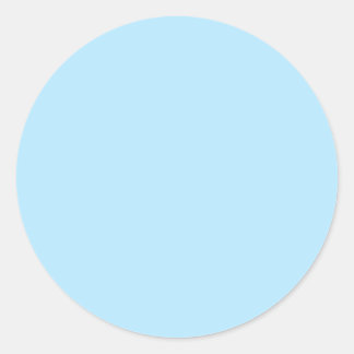 Light Sky Blue Classic Round Sticker