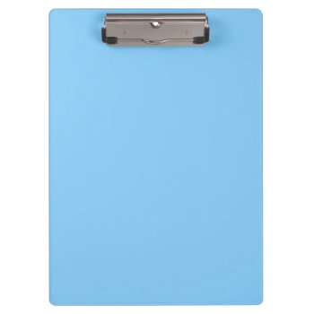 Light Sky Blue Fashionable One Color Clipboard by Kullaz at Zazzle