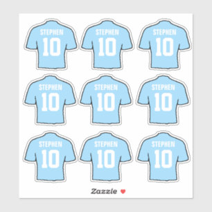 Light Sky Blue Football Shirts Sticker