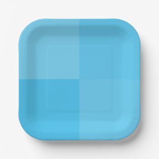 Light Sky Blue Geometric Squares Party