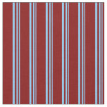 [ Thumbnail: Light Sky Blue & Maroon Colored Lines Fabric ]