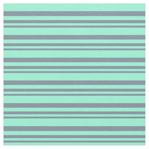 Light Slate Gray and Aquamarine Pattern Fabric