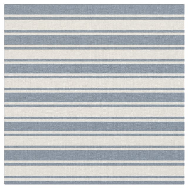 Light Slate Gray and Beige Striped/Lined Pattern Fabric (Close Up)