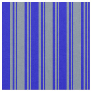 Light Slate Gray and Blue Stripes Pattern Fabric