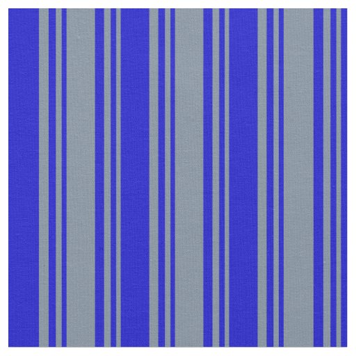 Light Slate Gray and Blue Stripes Pattern Fabric