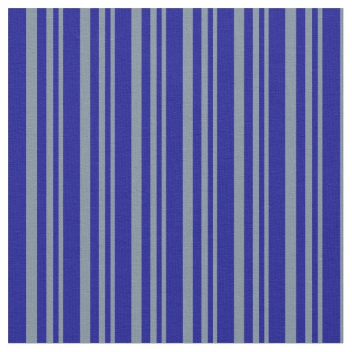 Light Slate Gray and Dark Blue Stripes Pattern Fabric