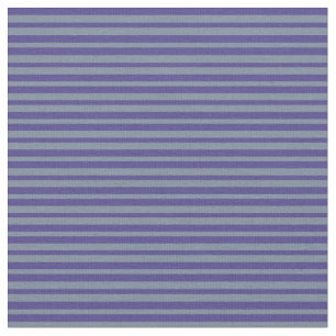 Light Slate Gray and Dark Slate Blue Stripes Fabric