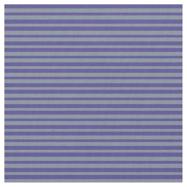 Light Slate Gray and Dark Slate Blue Stripes Fabric (Close Up)