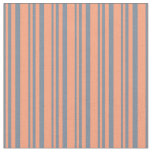 [ Thumbnail: Light Slate Gray and Light Salmon Colored Pattern Fabric ]