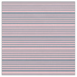 [ Thumbnail: Light Slate Gray and Pink Colored Lines Fabric ]