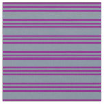 [ Thumbnail: Light Slate Gray and Purple Lines/Stripes Pattern Fabric ]