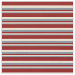 [ Thumbnail: Light Slate Gray, Beige, and Dark Red Lines Fabric ]