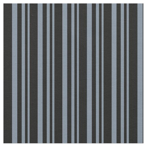 Light Slate Gray & Black Striped/Lined Pattern Fabric